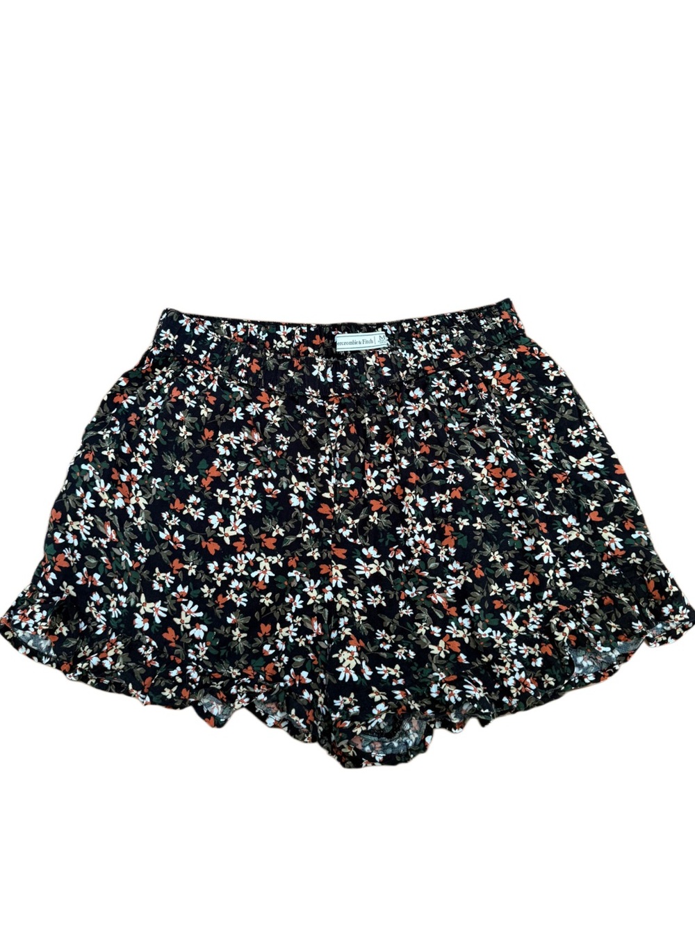 Abercrombie & Fitch Boho Fairy Floral Ruffled Elastic Waist Pocket Shorts Medium